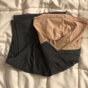 Charcoal maternity pants